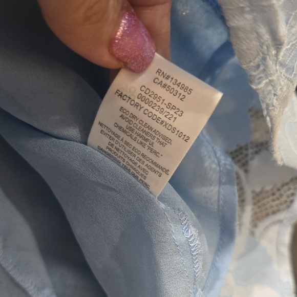 Kate Blue Lace Mini Dress - Picture 5 of 7